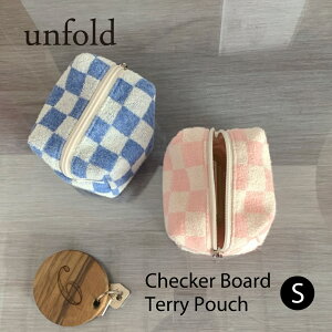 unfold Checker Board Terry Pouch Small AtH[h |[` fB[X ؍ ؍uh t@ubN Rbg RX ʋ ʊw  { ̔ Unfold Mtg v[g