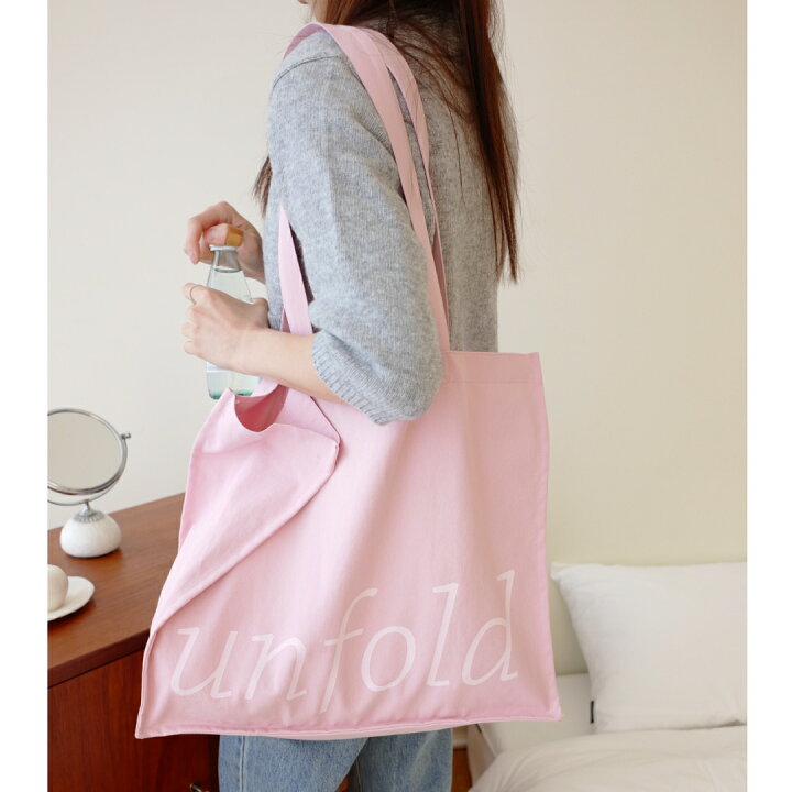 楽天市場】【SALE】 unfold Easy shopper bag pink アンフォールド 
