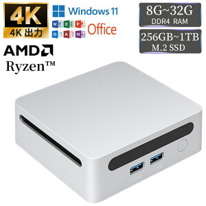 ~jPC Vi Windows11Pro ~jp\R AMD Ryzen3/5/7/9\CPU mini pc fXNgbvp\R officet y8G~32GB DDR4 SSD256GB~1TBzM.2NVMe VESAΉ y É ^ wifi6 BT5.2 ݒ ^ ?PS