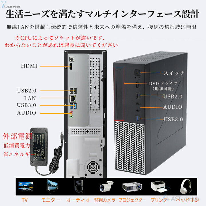 楽天市場】＼最新Office2024搭載／ デスクトップパソコン 新品 第13 