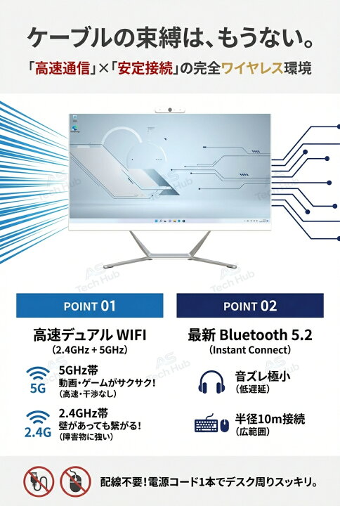 楽天市場】【楽天ランキング1位！】デスクトップパソコン 新品 一体型 