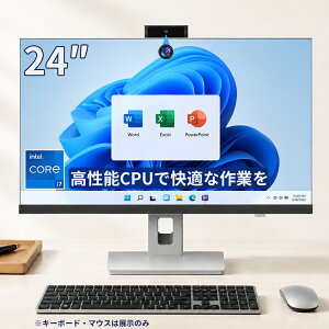 ��̌^�p�\�R�� �f�X�N�g�b�v�p�\�R�� 24�C���` ���� Core i7 SSD Windows 11 Pro Office�t�� ��̌^PC �p�\�R�� �V�i �����g���� �I�[���C������PC �t��HD IPS �t�� �B���J���� Web �É� Wi-Fi �ݑ�Ζ� �e
