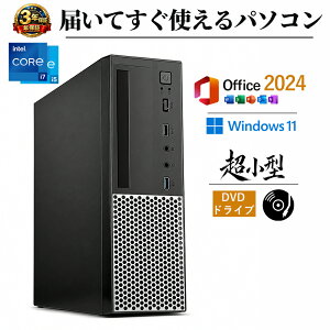 �_�ŐVOffice2024���ځ^ �f�X�N�g�b�v�p�\�R�� �V�i ��13���� Core i7 DVD�h���C�u���� ���^ �ȃX�y�[�X 8/16GB SSD �ő�1TB Windows11 Pro �����ݒ�ς� �f�X�N�g�b�vPC �r�W�l�X PC Wi-Fi6 Bluetooth 4K�Ή� �@�l 