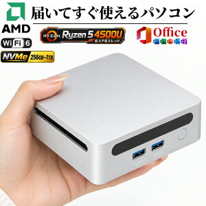 �f�X�N�g�b�v�p�\�R�� �~�jPC office�t�� Windows11 Pro �V�i �����^ AMD Ryzen R5-4500U 6�R�A6�X���b�hDDR4 8G/16GB������ NVMe����SSD 256GB~1TB �y��0.5kg �É� VESA�Ή� ���^�p�\�R�� HDMIx2 �L��LAN WiFi6 Bluetooth5.2 Ty