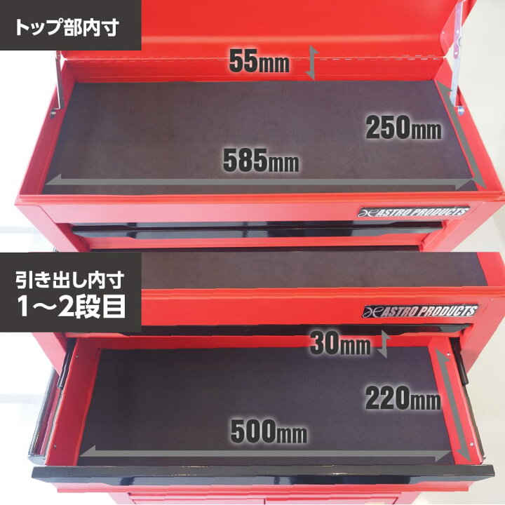 楽天市場】アストロプロダクツ トップチェスト 3段 マットブラック 
