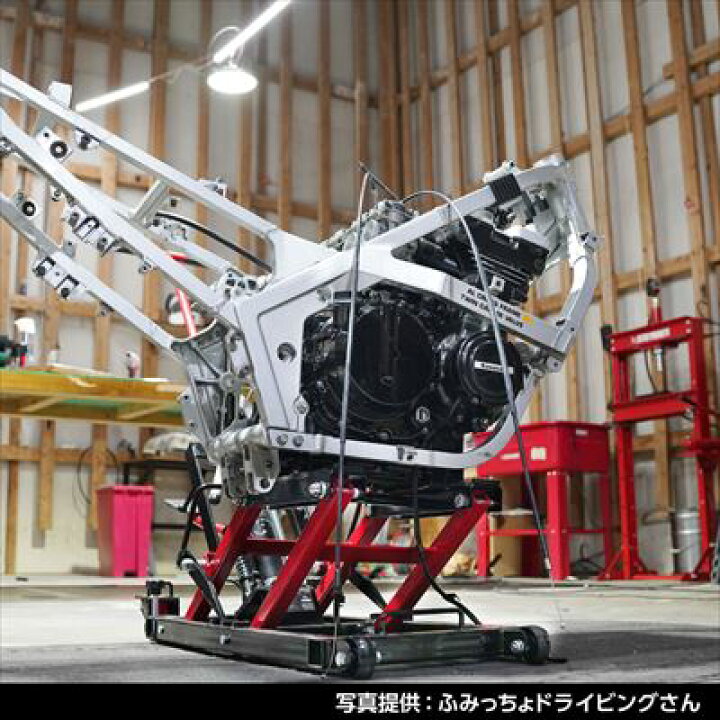 楽天市場】アストロプロダクツ 650kg 油圧モーターサイクルジャッキ 