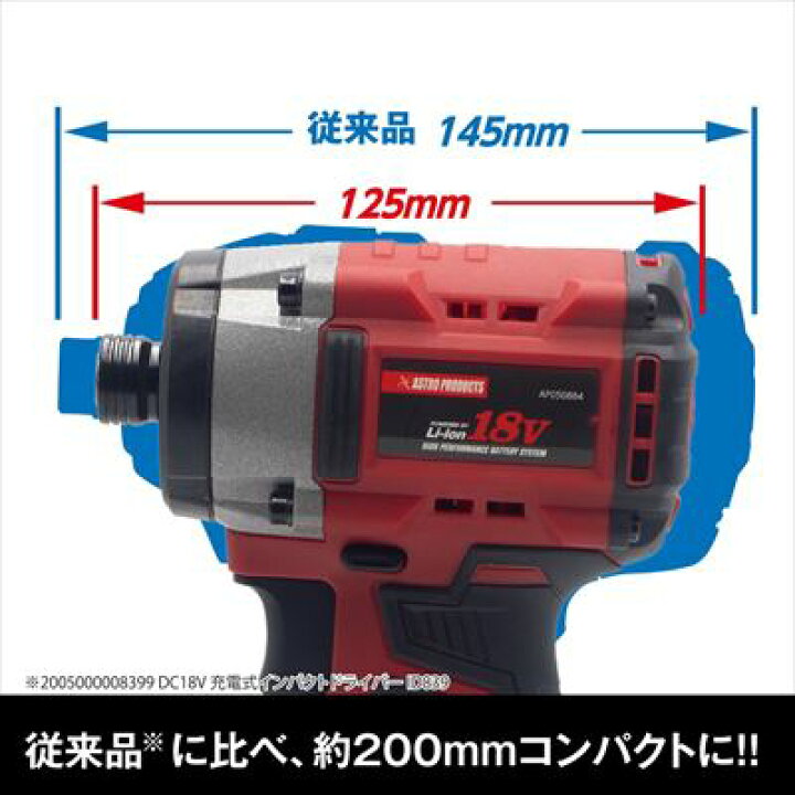 楽天市場】AP DC18V 充電式インパクトドライバーセット ID884-220N-S 