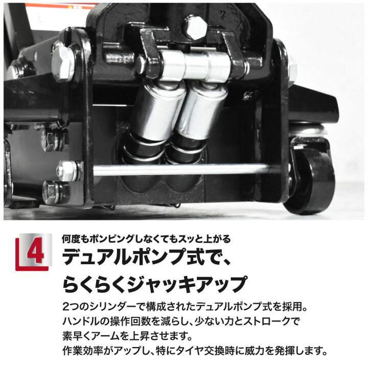 楽天市場】3.0TON 低床ガレージジャッキ GJ142 | ジャッキ ガレージ 