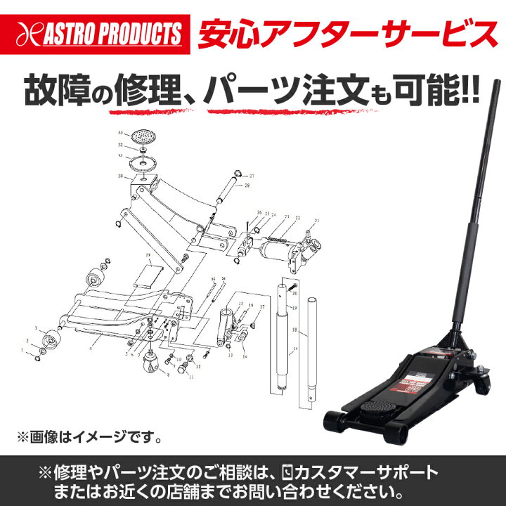 楽天市場】2.0TON 超低床ガレージジャッキ GJ143 | ガレージジャッキ 