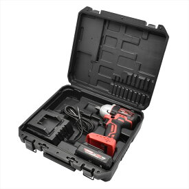 【ランキング1位入賞】インパクトレンチ 最大トルク500Nm コードレス 2.0Ah DC18Vシリーズ バッテリー付き 収納ケース付き タイヤ交換 出力調整 オートストップ ブラシレスモーター 1/2DR インパクトレンチセット IW946-500N-S 2602pra アストロプロダクツ