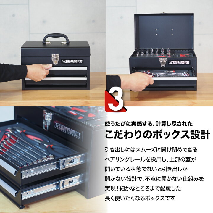 楽天市場】コンパクトツールセット ミリ（56点組）TS198 | 工具セット 