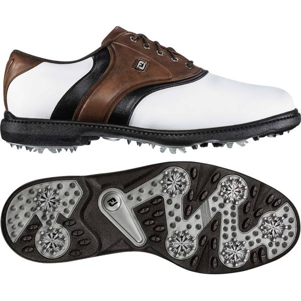 フットジョイ メンズ ゴルフ スポーツ FootJoy Men's FJ Originals Golf Shoes White Brown