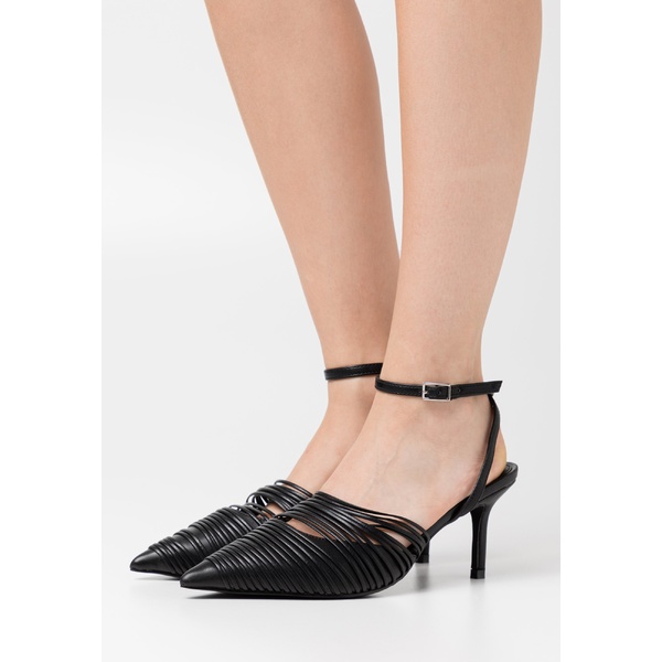 エヌ エー ケイ ディ レディース 送料込 シューズ ヒール black - SLINGBACK heels いよいよ人気ブランド DETAILED Classic 全商品無料サイズ交換 STRAP