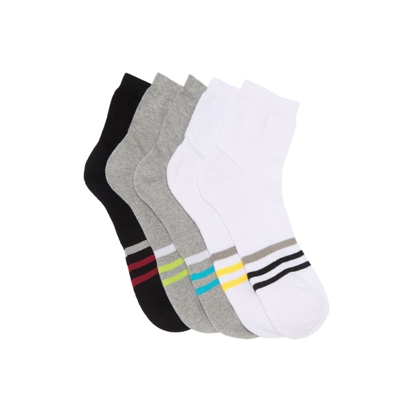 ロレンゾウオモ メンズ 品質検査済 アンダーウェア 靴下 - 販売実績No.1 全商品無料サイズ交換 Pack Socks of Striped 5