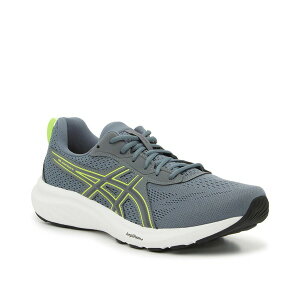 AVbNX Y Xj[J[ V[Y Gel-Contend 9 Running Shoe - Men's Grey/Yellow