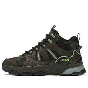 FILA �t�B�� �����Y �X�j�[�J�[ �yFILA High Top Retro Shoes 'Black Brown' F12M342125FBW�z �T�C�Y US_7(25.0cm)