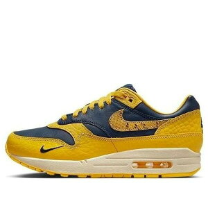 Nike �i�C�L ���f�B�[�X �X�j�[�J�[ Midnight Navy/Varsity Maize-Natural �y(WMNS) Nike Air Max 1 CO.JP 'Michigan' FJ5479-410�z �T�C�Y US_W_12