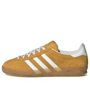adidas �A�f�B�_�X ���f�B�[�X �X�j�[�J�[ YELLOW/WHITE �y(WMNS) adidas Gazelle Indoor 'Orange Peel Gum' HQ8716�z �T�C�Y US_W_10