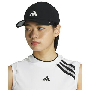 AfB_X fB[X Xq ANZT[ Women's Superlite 3 Stripe Adjustable Hat Black/white