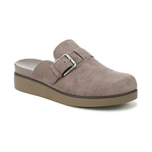 ���C�t�X�g���C�h ���f�B�[�X �T���_�� �V���[�Y Women's Gillian Square Toe Mule Clogs Doe Gray Microfiber