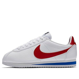 Nike �i�C�L ���f�B�[�X �X�j�[�J�[ �y(WMNS) Nike Classic Cortez Leather 'White Red' 807471-103�z �T�C�Y US_9(26.0cm)