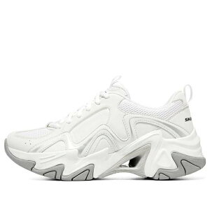 Skechers �X�P�b�`���[�Y ���f�B�[�X �X�j�[�J�[ �y(WMNS) Skechers Stamina V3 Shoes 'White Grey' 896151-WSL�z �T�C�Y US_7.5(24.5cm)