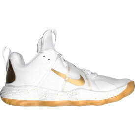 ナイキ メンズ バレーボール スポーツ Nike React Hyperset SE Volleyball Shoes White/Gold