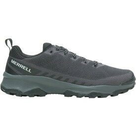 メレル メンズ フィットネス スポーツ Merrell Men's Speed Eco Hiking Shoes Black/Asphalt