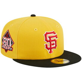 ニューエラ メンズ 帽子 アクセサリー San Francisco Giants New Era Grilled 59FIFTY Fitted Hat Yellow/Black