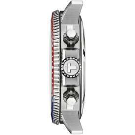 ティソット レディース 腕時計 アクセサリー Men's Swiss Chronograph Seastar 1000 Stainless Steel Bracelet Watch 46mm Blue