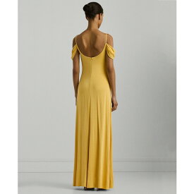 ラルフローレン レディース ワンピース トップス Women's Off-The-Shoulder Jersey Gown Primrose Yellow