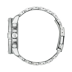 シチズン レディース 腕時計 アクセサリー Men's Chronograph Promaster Navihawk Stainless Steel Bracelet Watch 48mm Silver-tone