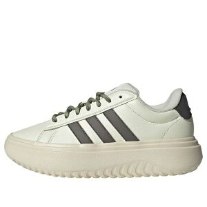 adidas �A�f�B�_�X ���f�B�[�X �X�j�[�J�[ �y(WMNS) adidas Grand Court Platform 'Ivory Black' IH2427�z �T�C�Y US_5.5(22.5cm)