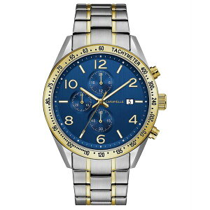 Lx fB[X rv ANZT[ Men's Chronograph Two-Tone Stainless Steel Bracelet Watch 44mm Two-Tone
