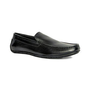 A\j[ BA Y Xb|E[t@[ V[Y Men's Cleveland Driver Slip-On Leather Loafer Black