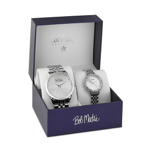 {u}bL fB[X rv ANZT[ Men's and Women's Silver-tone Base Metal Bracelet 2 Piece Watch Set 45mm and 36mm Silver-tone