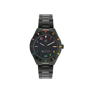 �A�f�B�_�X ���f�B�[�X �r���v �A�N�Z�T���[ Unisex Three Hand Edition Three Black Stainless Steel Bracelet Watch 41mm Black