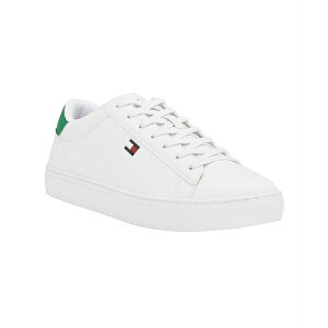 トミー ヒルフィガー レディース スニーカー シューズ Men's Brecon Cup Sole Sneakers White, Green
