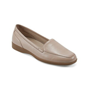 C[W[Xsbg fB[X T_ V[Y Women's Devitt Square Toe Slip-on Casual Flats Light Natural Leather