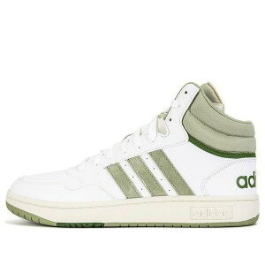 adidas AfB_X Y Xj[J[ yadidas Hoops 3.0 Mid 'White Green' GV9524z TCY US_9(27.0cm)