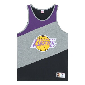 Mitchell & Ness ~b`F&lX Y Xj[J[ yMitchell & Ness x NBA HWC Colorblocked Cotton Tank 'LA Lakers' TTNK5120-LALYYPPPGHBKz TCY US_M_M