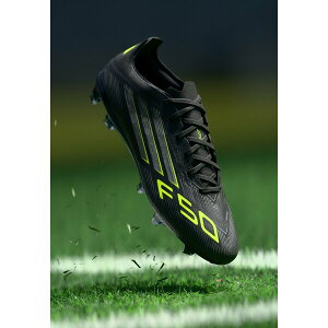 AfB_X Y T_ V[Y F50 PRO FG - Football boots firm ground - core black/iron metallic/lucid lemon