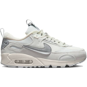 Nike �i�C�L ���f�B�[�X �X�j�[�J�[ �yNike Air Max 90 Futura Summit White Metallic Silver (Women's)�z �T�C�Y US_6(23.0cm) Summit White/Metallic Silver/Sail