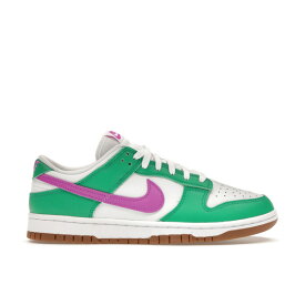 Nike ナイキ レディース スニーカー 【Nike Dunk Low White Stadium Green Fuchsia (Women's)】 サイズ US_W_10 White/Stadium Green-Fuchsia-Gum Light Brown