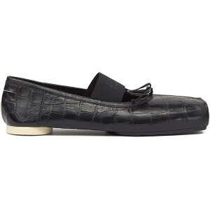 Maison Margiela �}���^���}���W�F�� ���f�B�[�X �X�j�[�J�[ �yMaison Margiela MM6 Ballet Flat Black Croc Print (Women's)�z �T�C�Y EU_35(21.5cm) Black