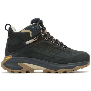 Merrell ������ ���f�B�[�X �X�j�[�J�[ �yMerrell Moab Speed 2 Leather Mid Waterproof Black (Women's)�z �T�C�Y US_8.5(25.5cm) Black