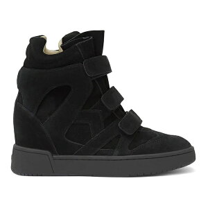 Isabel Marant �C�U�x�� �}���� ���f�B�[�X �X�j�[�J�[ �yIsabel Marant IM3 High-Top Leather Wedge Sneakers Black (Women's)�z �T�C�Y EU_35(21.5cm) Black