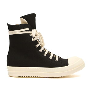 Rick Owens ���b�N�I�E�G���X ���f�B�[�X �X�j�[�J�[ �yRick Owens DRKSHDW Denim Sneaks Black Milk (Women's)�z �T�C�Y US_7(24.0cm) Black/Milk