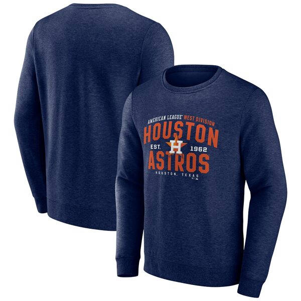 ファナティクス メンズ パーカー・スウェットシャツ アウター Houston Astros Fanatics Branded Classic Move Pullover Sweatshirt Heathered Navy