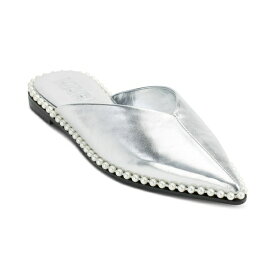 カールラガーフェルド レディース サンダル シューズ Women's Vyra Slip-On Mule Flats Silver